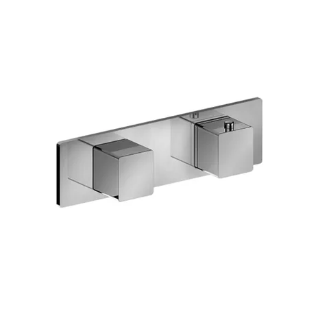 Fantini Mint Встраиваемый термостат для душа на 2 потока, 3/4", (наружняя часть), цвет: хром