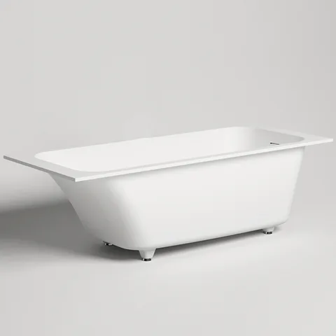 Salini ORLANDA KIT Встраиваемая ванна 1800х800х600мм, "Up&Down", сифон,  щелевой слив-перелив, мат-л: S-Sense, матовый, белый. Фурнитура: белая.
