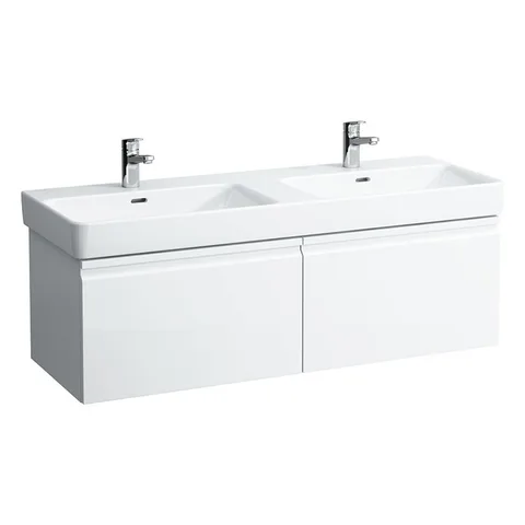 LAUFEN PRO S Тумба под раковину 8260x450x390мм., подвесная, 2 выдвижной ящик, 2 внутренний ящик с органайзером, цвет белый матовый