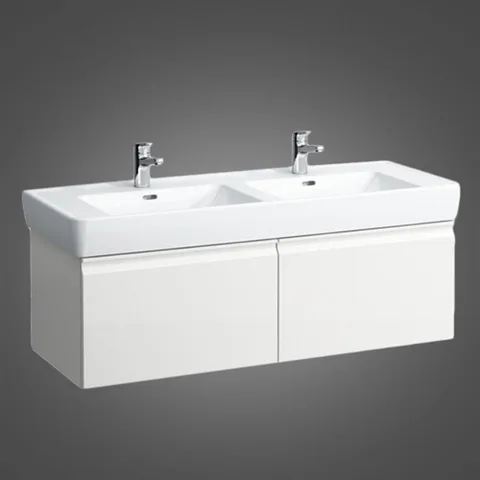Laufen Pro  Шкафчик Pro 1220x450x390 мм под раковину  8.1496.7, 2 выдв ящика,  цвет белый матовый