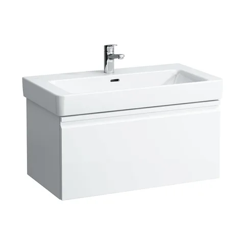 LAUFEN PRO S Тумба под раковину 813965, 810х450х390мм, подвесной, 1 выдвижн ящик,1 внутр ящик с органайзером, цвет белый матов