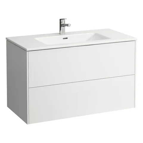 Laufen Pro S Комплект, раковина и база 1000х500х610 мм, с 1 отв под смеситель,с 2 ящиками с мех. push-and-pull, белый глянцевый