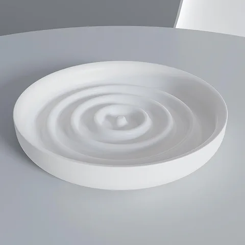 SALINI GOCCE Мыльница Ø120х20 мм., настольная, S-Stone, цвет белый матовый
