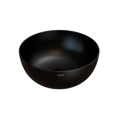GLOBO T-Edge Раковина-чаша на столешницу D=34см H=16см, цвет Nero opaco