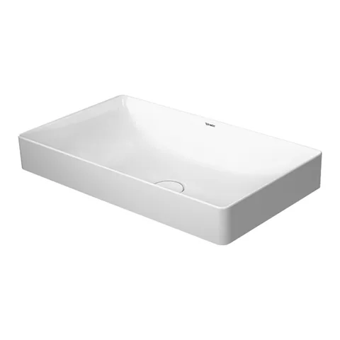 Duravit DuraSquare Умывальник 600 мм,  без перелива,  на столешницу, Цвет белый