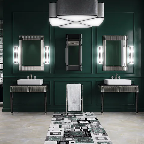 OASIS RIALTO Зеркало 730х1000х30 мм., цвет Black глянцевый