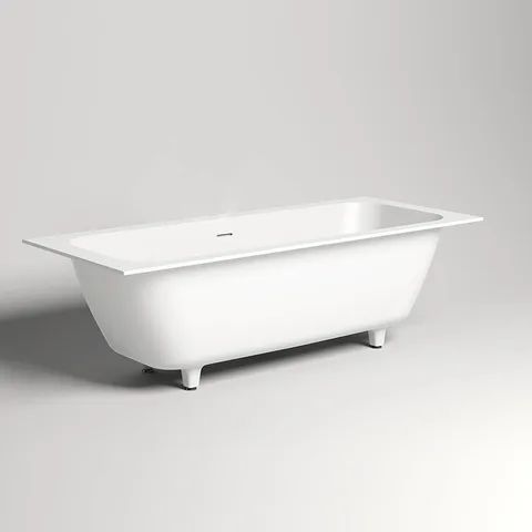 Salini ORLANDA AXIS KIT Встраиваемая ванна на ножках 1905х800х600мм, "Up&Down",белый, сифон, интегрированный слив-перел мат-л: S-Stone,  белый матовый
