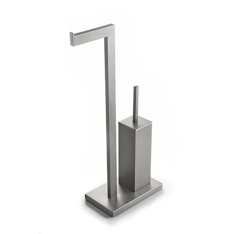 3SC SK 3.0 Стойка напольная, с держателем тб, полочкой и ёршиком, цвет: Matt Satin Brass