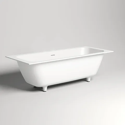 Salini ORLANDA AXIS KIT Встраиваемая ванна на ножках 1800х800х600мм, "Up&Down",белый, сифон, интегрированный слив-перел мат-л: S-Stone,  белый матовый