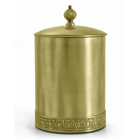 3SC BALLY Ведро &Oslash;220х300 мм., с крышкой, ручка Zar, цвет Matt Satin Brass