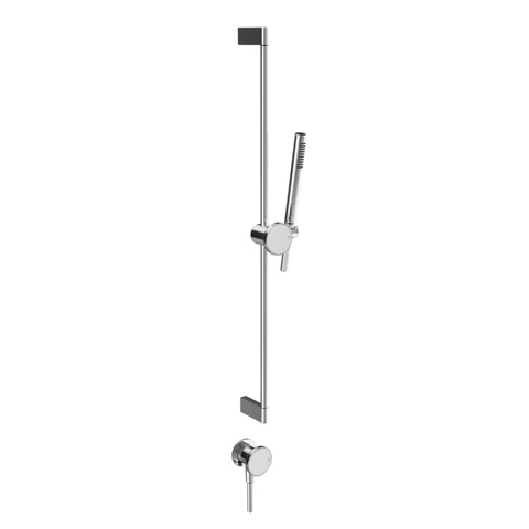 GESSI Origini Штанга в комплекте с душевой лейкой, шланг 1,50 м и вывод воды. в компл с отд вставкой, цвет: хром