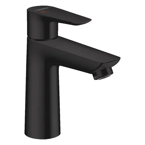 HANSGROHE TALIS E Смеситель для раковины на 1 отверстие, однорычажный, высота до излива 104 мм., цвет черный матовый