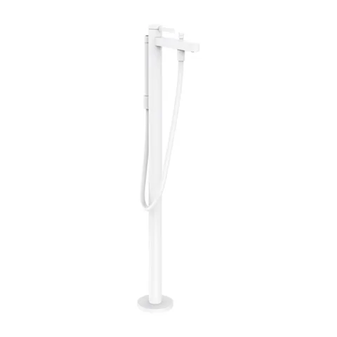 HANSGROHE FINORIS Смеситель напольный однорычажный, цвет белый матовый (внешняя часть,)