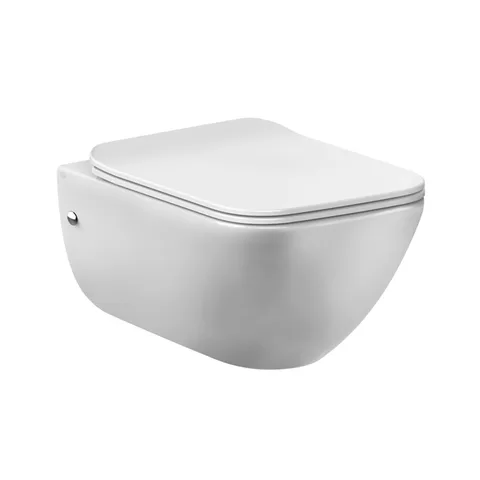 GESSI Origini Total Look Унитаз подвесной 474х358х350 мм, с сиденьем микролифт, петли хром, с сифоном, цвет белый