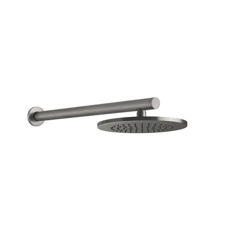 GESSI 316 Душевая головка шарнирная для настенного крепления на 1/2", Ø219мм, цвет Steel Brushed