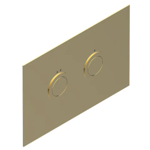 THG Клавиша смыва для унитаза двойная, для инсталляций TECE, цвет Soft matt gold