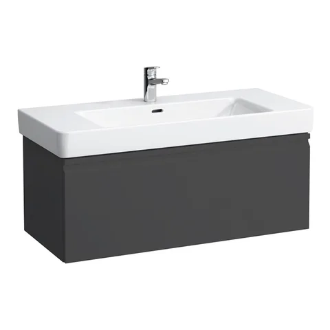 LAUFEN PRO S Тумба  под раковину, 1010x450x390 мм, 1 внутренний ящик, подходит для раковины 813966, графит