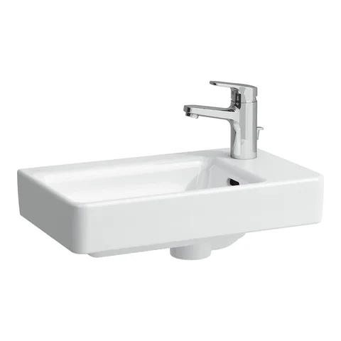 Laufen Pro S мини-раковина, полка справа, 480x280x85 мм, 1 отв для смесит, покрытие LCC, белый (ПО ЗАПРОСУ!)