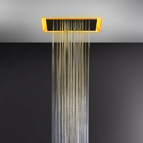 GESSI AFILO Душ. система 500x500 мм, встраив в потолок, режимы:тропич.ливень, хромотерап, с пультом д/у, цвет белый (без панели 57012 и блока RIR5402)