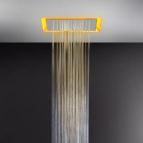 GESSI Minimali/Afilo Накладная панель 500x500 мм., для встраив в потолок душ системы 57501/57503/57901, цвет Mirror steel