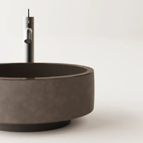 AGAPE CENOTE Раковина &Oslash;420х182 мм., для установки на столешницу, цвет Dark clay
