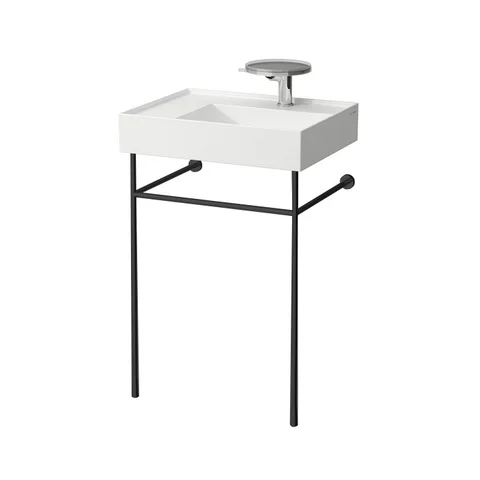 Laufen Kartell Раковина 600х460х120мм с 1 отв. под смеситель, со скр сливом, полка слева, цвет: белый (не производится!)