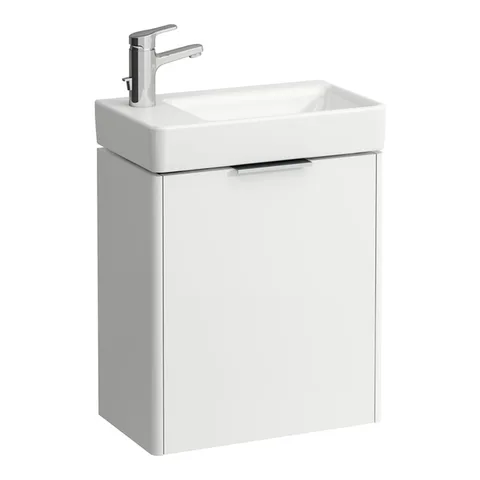 Laufen Base База для мини раковины 815955, 470x265x530 мм, 1 дверца, петли слева, органайзер для ящика, цвет белый матовый
