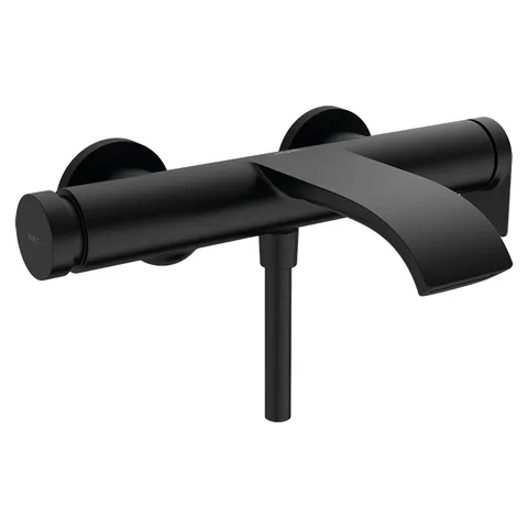 HANSGROHE VIVENIS Смеситель для ванны настенный, однорычажный, цвет черный матовый