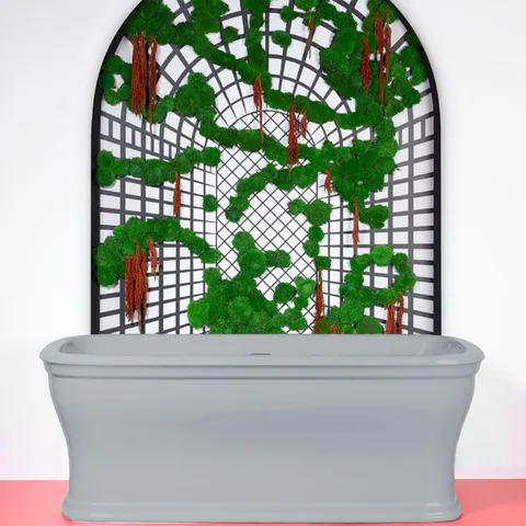 Artceram CIVITAS  Ванна из искусственного камня Livingtec 180х85х65 см, цвет серый глянцевый (не производится с 01/11/2019!)