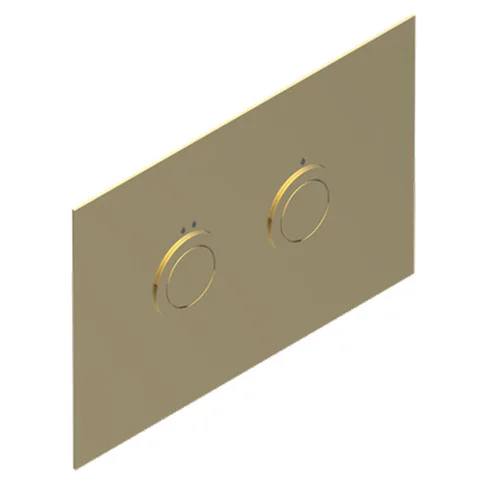 THG Клавиша смыва для унитаза двойная, для инсталляций TECE, цвет Matt gold color PVD
