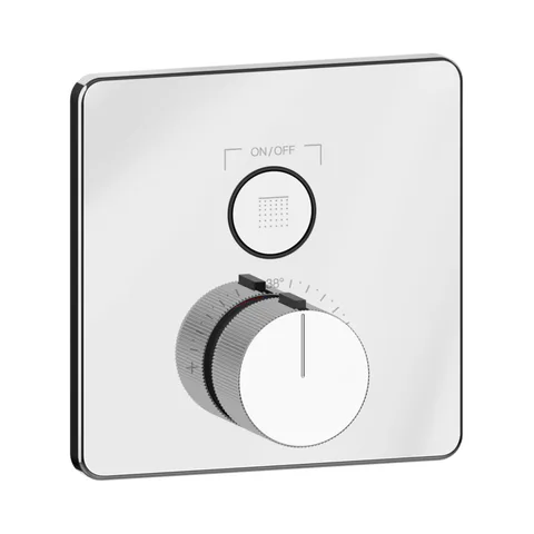 GESSI HI-FI COMFORT Смеситель настенный встраиваемый, термостатический, с 1 запорной кнопкой, цвет хром