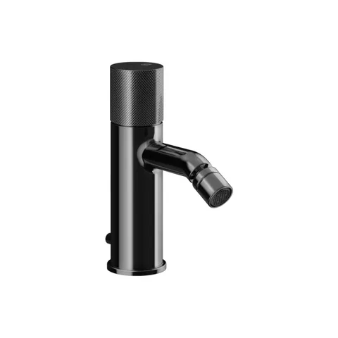 GESSI HABITO DIAMANTATO Смеситель для биде на 1 отверстие, однорычажный, в комплекте с донным клапаном, цвет Black Metal PVD