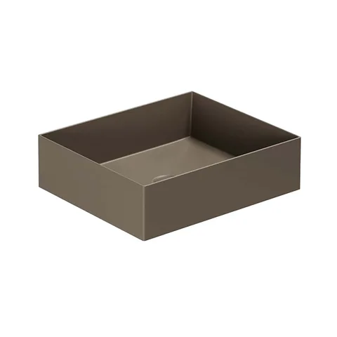 AZZURRA ELEGANCE Squared раковина подвесная/накладная 45х38х12.5 см без отв. под смеситель, цвет Cacao
