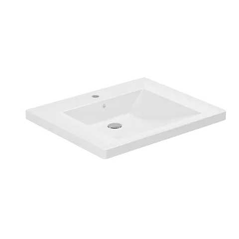 AZZURRA THIN  Подвесной умывальник для людей с ограниченными возможностями 70&times;57&times;H15 cm  c 1 отв под смеситель, цвет белый
