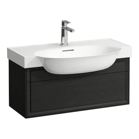 Laufen New Classic База под раковину подвесная , 780х320х340 мм, 1 ящик, цвет черный дуб (для раковины 813855)