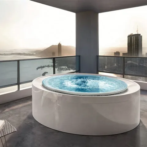 Gruppo Treesse Fusion Spa 200 Минибассейн &Oslash;2000x670 мм., Г/М, нагреватель 3kw, фильтр песок, хромо-wя, озон. дезинф. внешняя панель VTR, цвет белый
