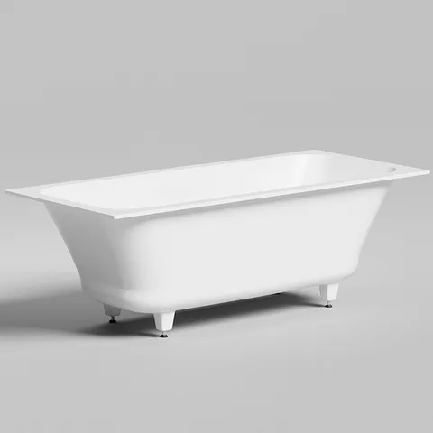 Salini ORLANDA AXIS KIT Встраиваемая ванна на ножках 1700х750х600мм, "Up&Down",белый, сифон, интегрированный слив-перел мат-л: S-Sense,  белый глянцев