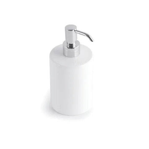Bertocci Le Ceramiche Дозатор настольный d8хh18 см, цвет белая керамика/хром (акция из наличия)