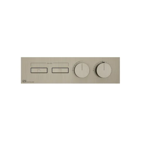 Gessi Hi-Fi Термостат для душа, с включением до 2 источников одновременно (внешняя часть), цвет: Finox