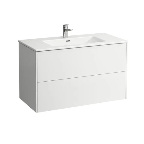 Laufen Pro S Комплект, раковина и база 1000х500х610 мм, с 1 отв под смеситель,с 2 ящиками с мех. push-and-pull, белый матовый