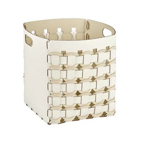 ADJ Корзина Geometria, 35x35xH40 см., цвет: белый/панна котта