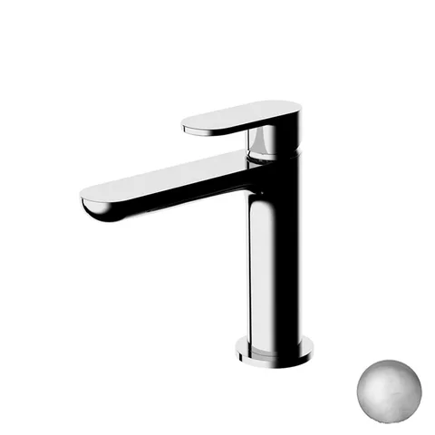 Gattoni H2Omix7000 Смеситель для раковины с донным клапаном, излив 120 мм цвет NICKEL SPAZZOLATO