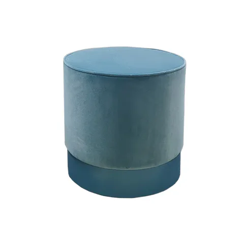 OASIS OTTO Пуф ø 400 h420 мм., цвет бархат T131D, цоколь h100 мм., цвет Cobalto matt M171