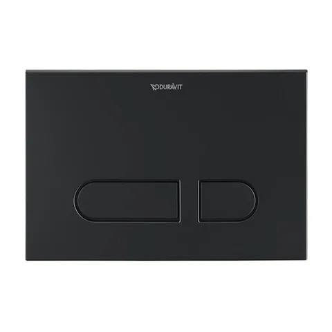 Duravit DuraSystem А1 Клавиша смыва для унитаза, 217х146,3 мм, двойной смыв,(скл монт рама, прин., рычажки) фронт. пластина, цвет: черный матовый