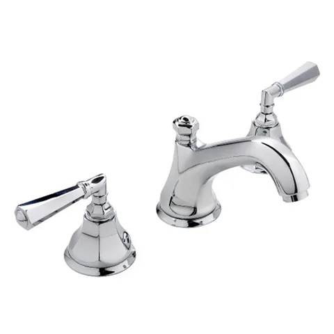 Nicolazzi Teide Смеситель для раковины с автоматическим изливом на 3 отверствия, ручки Crystal lever, цвет: хром