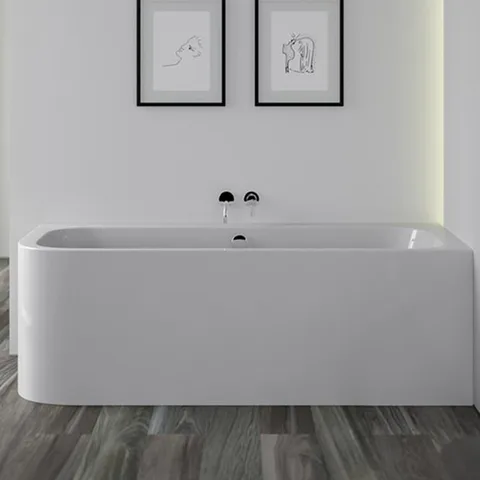 KNIEF Pure Corner L  Ванна акриловая в правый угол 1800х800х600 мм щелевой перелив, цвет белый глянцевый (продавать с переливом 0100-091-06S)