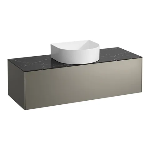 Laufen SONAR База под раковину, 1175х455х340 мм, 1 ящик, с отв.в центре,  для 812340, 812341, 812342, 812343, титан и черный мрамор