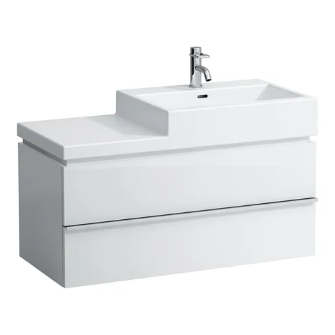 LAUFEN CASE FOR LIVING CITY шкафчик под раковину, 990x455x455 мм, 2 ящ, без сифона для раковин 818437, 818431, 818432, белый матовый