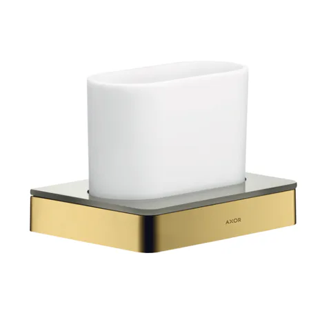 AXOR Universal Softsquare Стаканчик для зубных щеток, цвет полированное золото