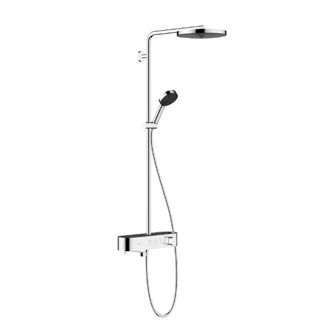 HG Pulsify S Showerpipe 260 1jet с термостатом для ванны ShowerTablet 400, цвет хром